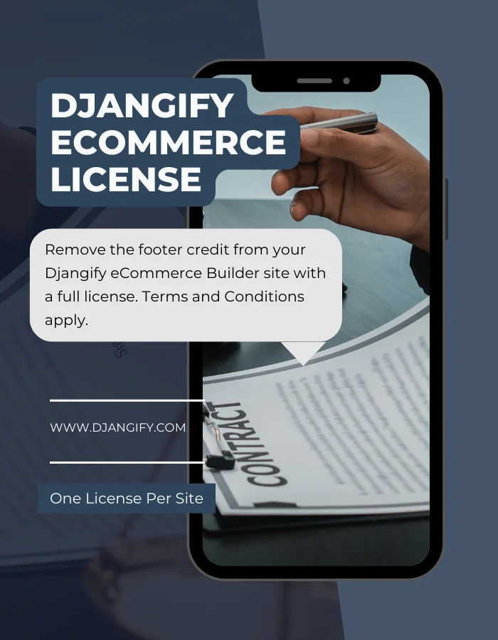 Product image for Djangify eCommerce Builder License